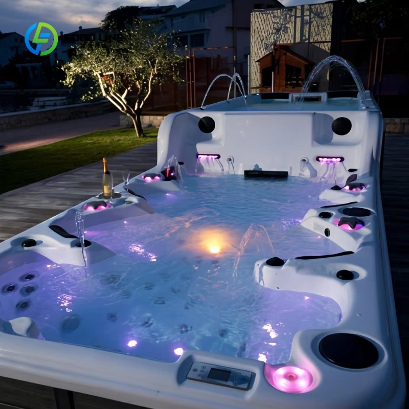 Wellness Resort Spa - Dostosowany, komercyjny dwustrefowy basen hydromasażowy i