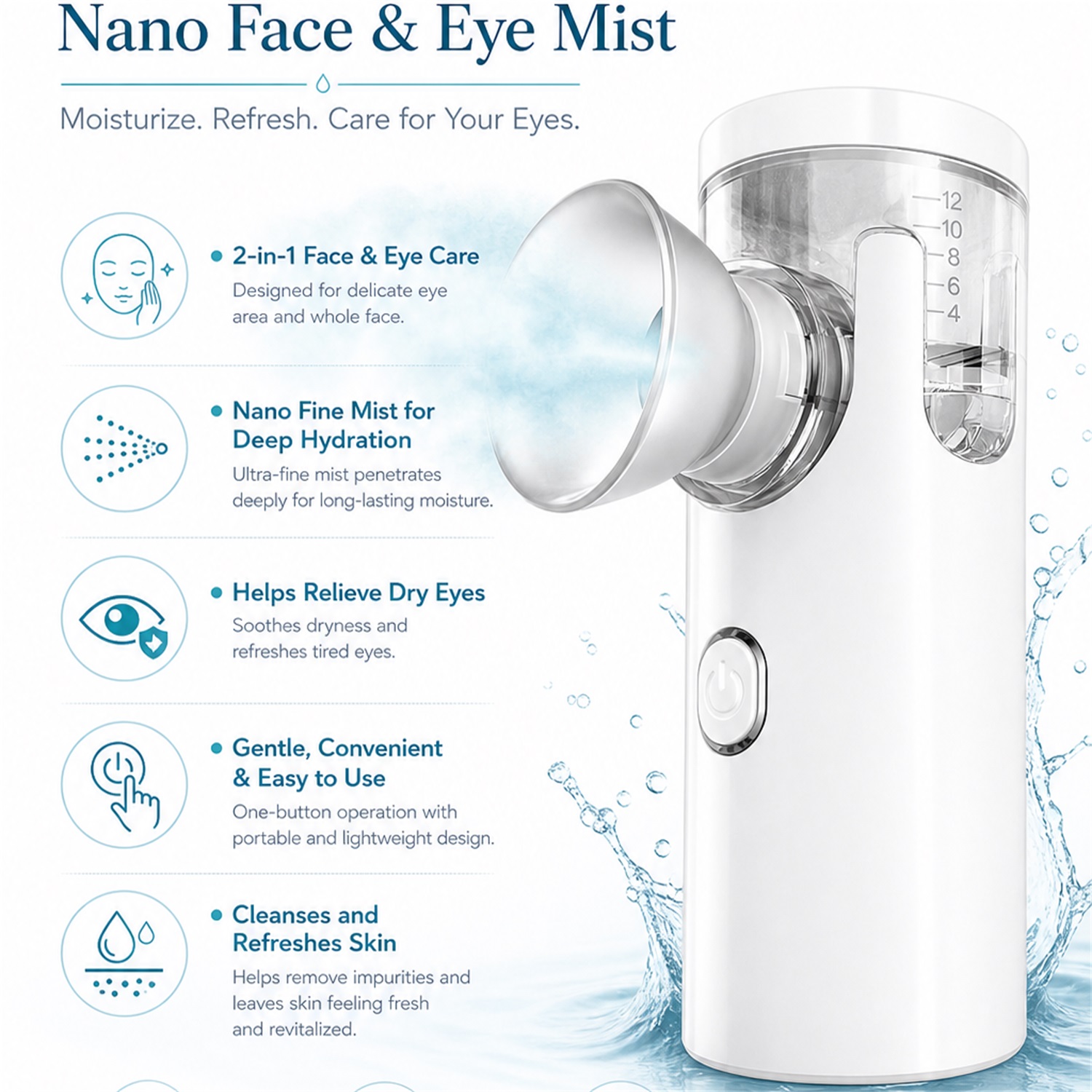 Elektryczny nano sprayer do oc – Facial Steamer Nano recenzja i cena
