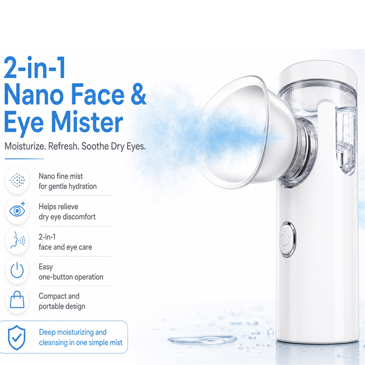 Elektryczny nano sprayer do oc – Facial Steamer Nano recenzja i cena